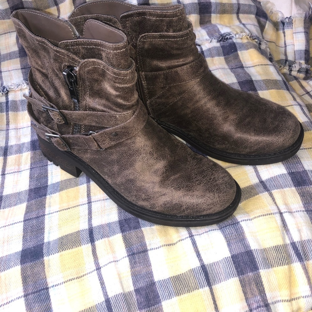NEW Carlos Santana Biker/Moto Ankle Boots - Picture 2 of 4